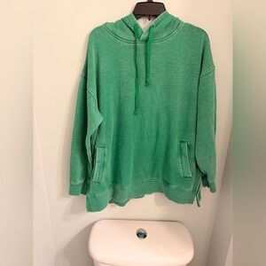 Cozy Green Women's Crewneck Hoodie Sweater